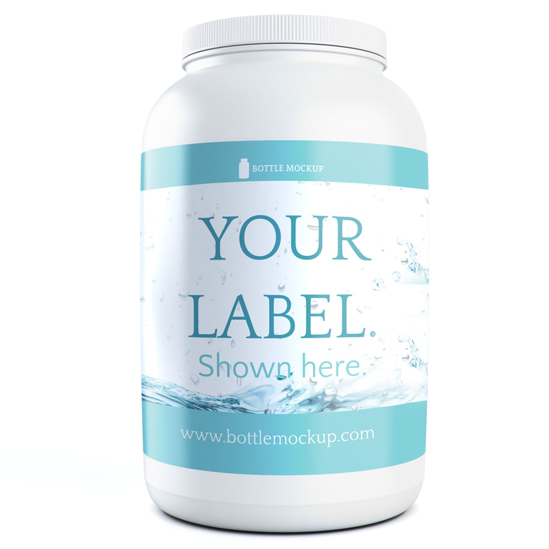 Protein Tub Mockup psd 016 example c